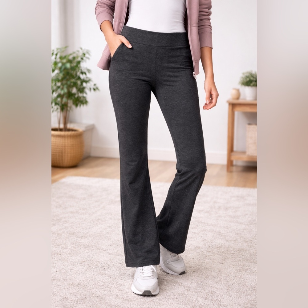 Simply Vera Vera Wang Women’s Stretch Pants – Charcoal Gray – Size Large – GUC
